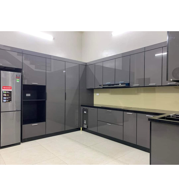 Mẫu kệ tủ inox cánh kính