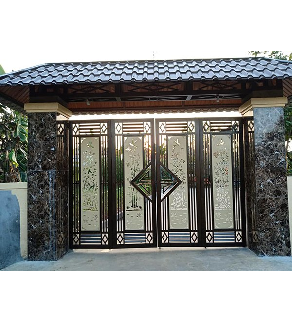 Mẫu cửa cổng inox độc đáo chất lượng