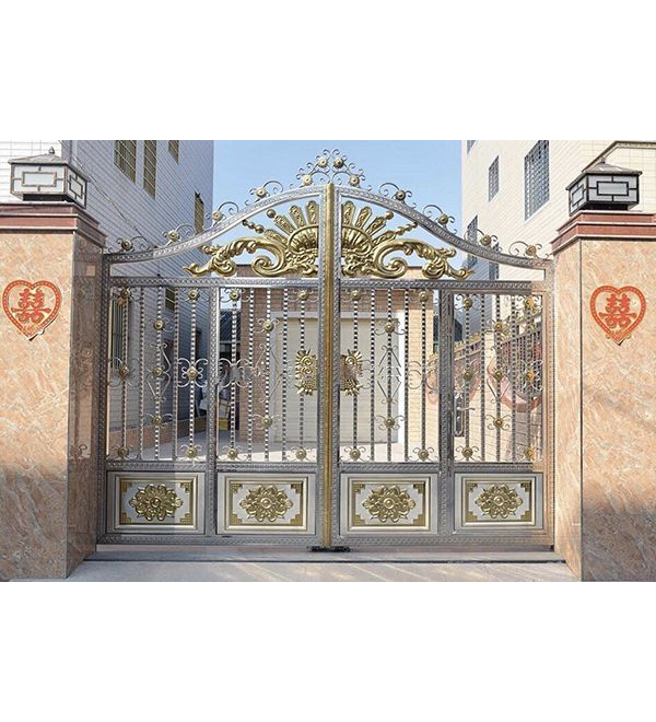 Mẫu cửa cổng inox cổ điển uy tín Củ Chi