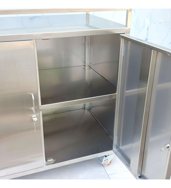 Mẫu tủ bếp inox 304 cao cấp chất lượng đẹp nhất