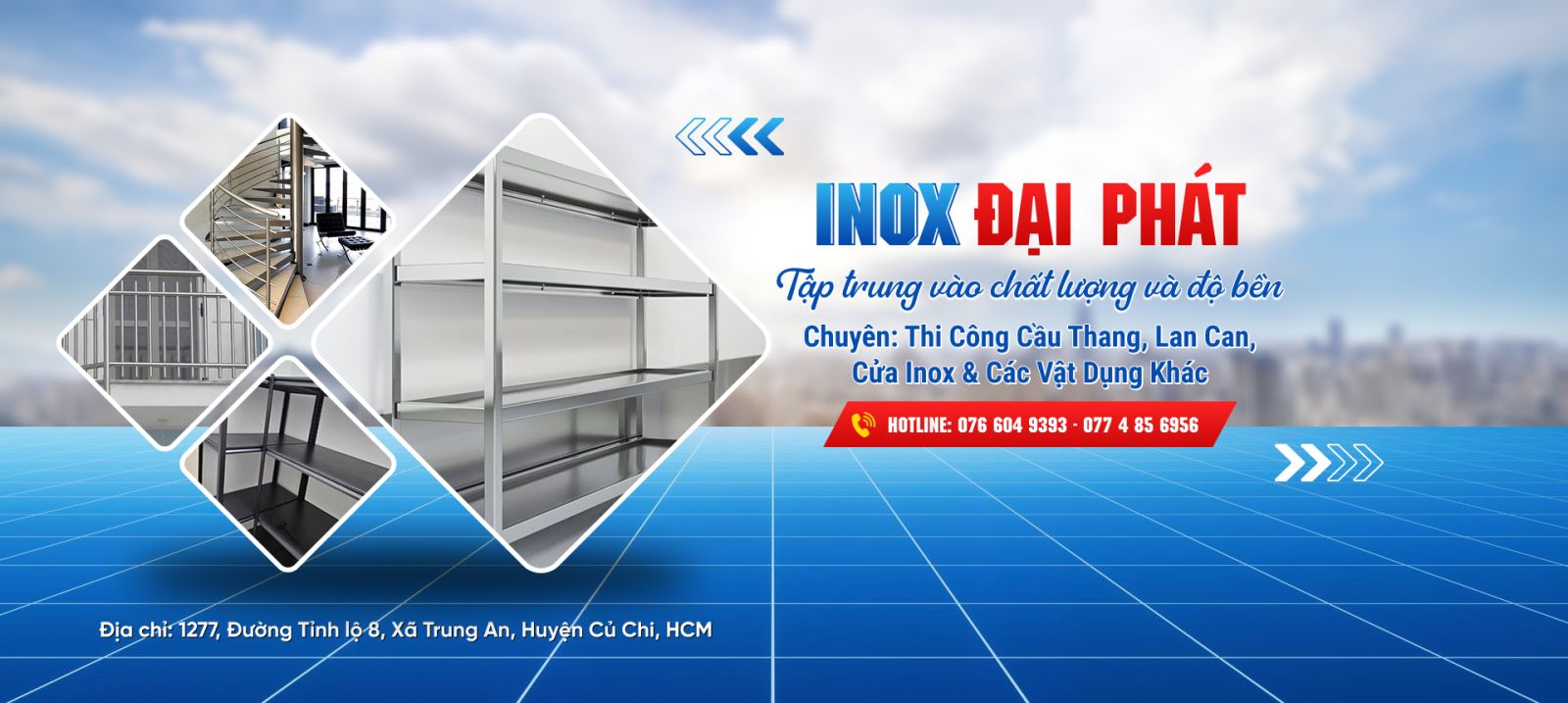 Làm Lan Can Cầu Thang Inox Giá Rẻ