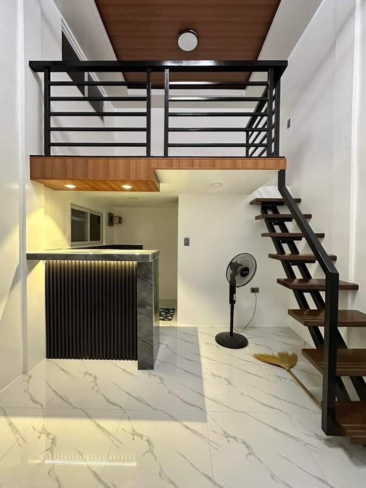 Lan can cầu thang phòng trọ