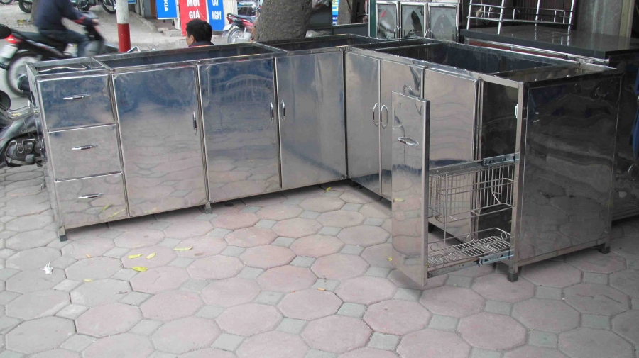 Mẫu tủ bếp inox 304 cao cấp chất lượng đẹp nhất
