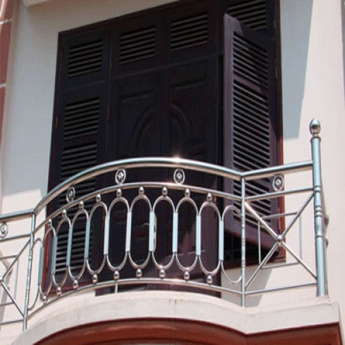 mẫu lan can inox ngoài trời